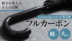 【第3弾】チタンを超える軽さと強さ。超軽量320gワイドサイズのフルカーボン長傘