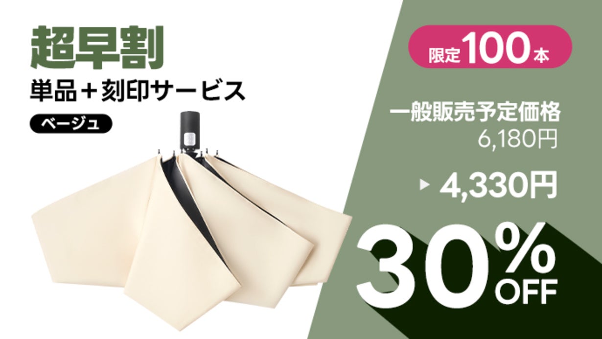 KONCIWA 3秒でたためる形状記憶折りたたみ傘 、晴雨兼用 折りたたみ傘