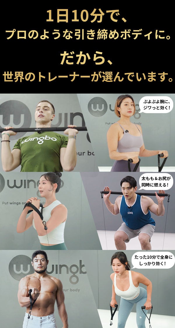 Wingbo 脂肪燃焼も引き締めも１台で　ホームジム　エクササイズボード 10秒開始！脂肪燃焼も引き締めも1台で。オールインワンホームジム
