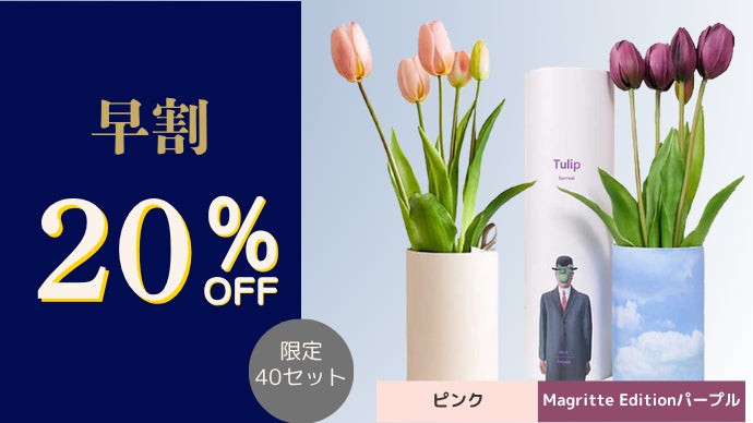花瓶いらずの上質ギフト】香りと物語を届けるチューリップ｜マクアケ