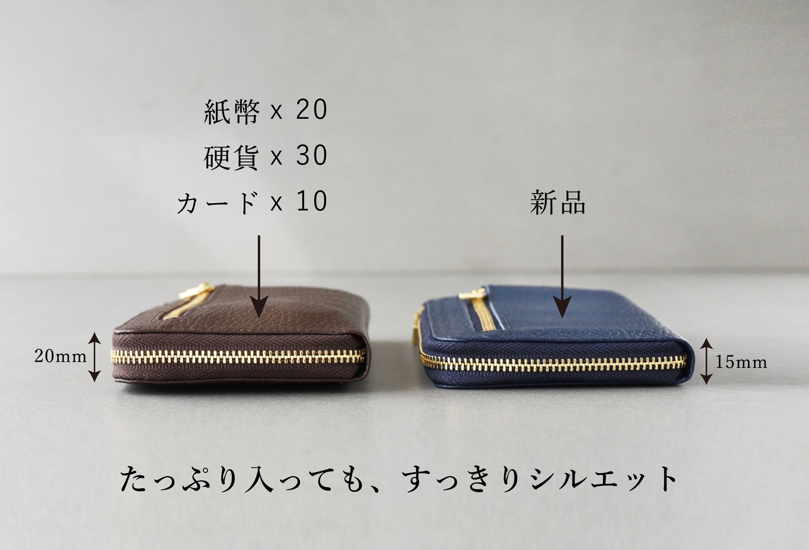 PIKA(無言購入すみません) コンパクト”だけ”ではない。縦入れカードもつっかえず収まる特別