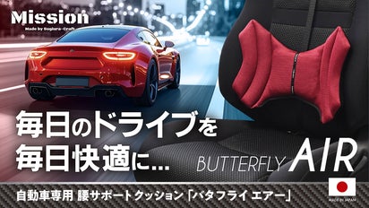 新開発！腰を強力サポート！自動車用クッション 適度なポジションに