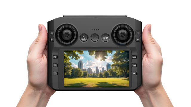 世界最小の飛行カメラAIR PIX 重さ100g未満！免許不要×4.3インチ画面×電動調整カメラ搭載