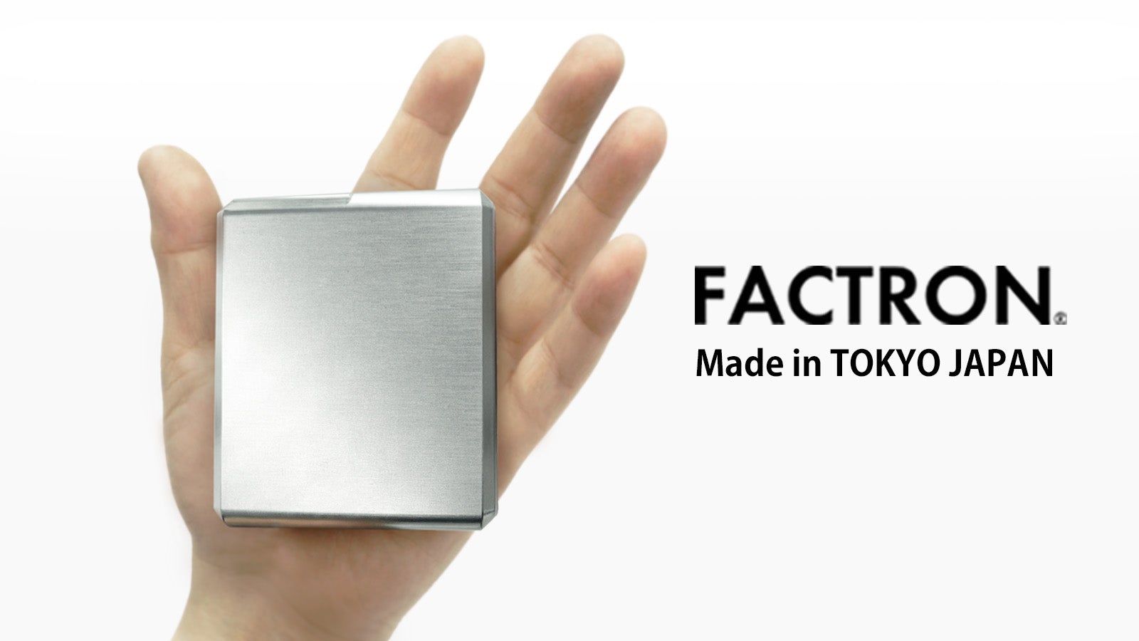 FACTRON ファクトロン　メタルウォレット　Boxy ミニ　財布 FACTRON】航空機素材の金属製ミニ財布 カードサイズの『 メタル