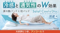【アンコール】体の下を空気が通る。熱と湿気を逃す３D構造の敷きッド「サラフ」