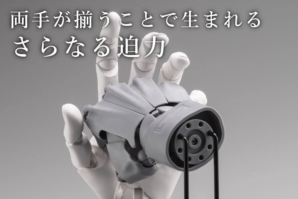 A.S.I ハンドモデル（右手）コトブキヤ　ホワイト　マクアケ 圧倒的リアル可動＆造形｜あらゆる手の創作をサポートする「究極