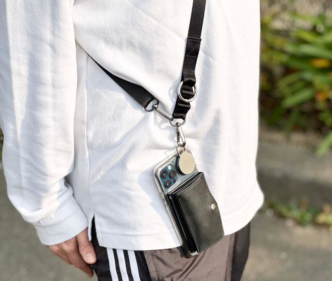 新色登場！】スマホショルダーストラップを、マグネット構造に