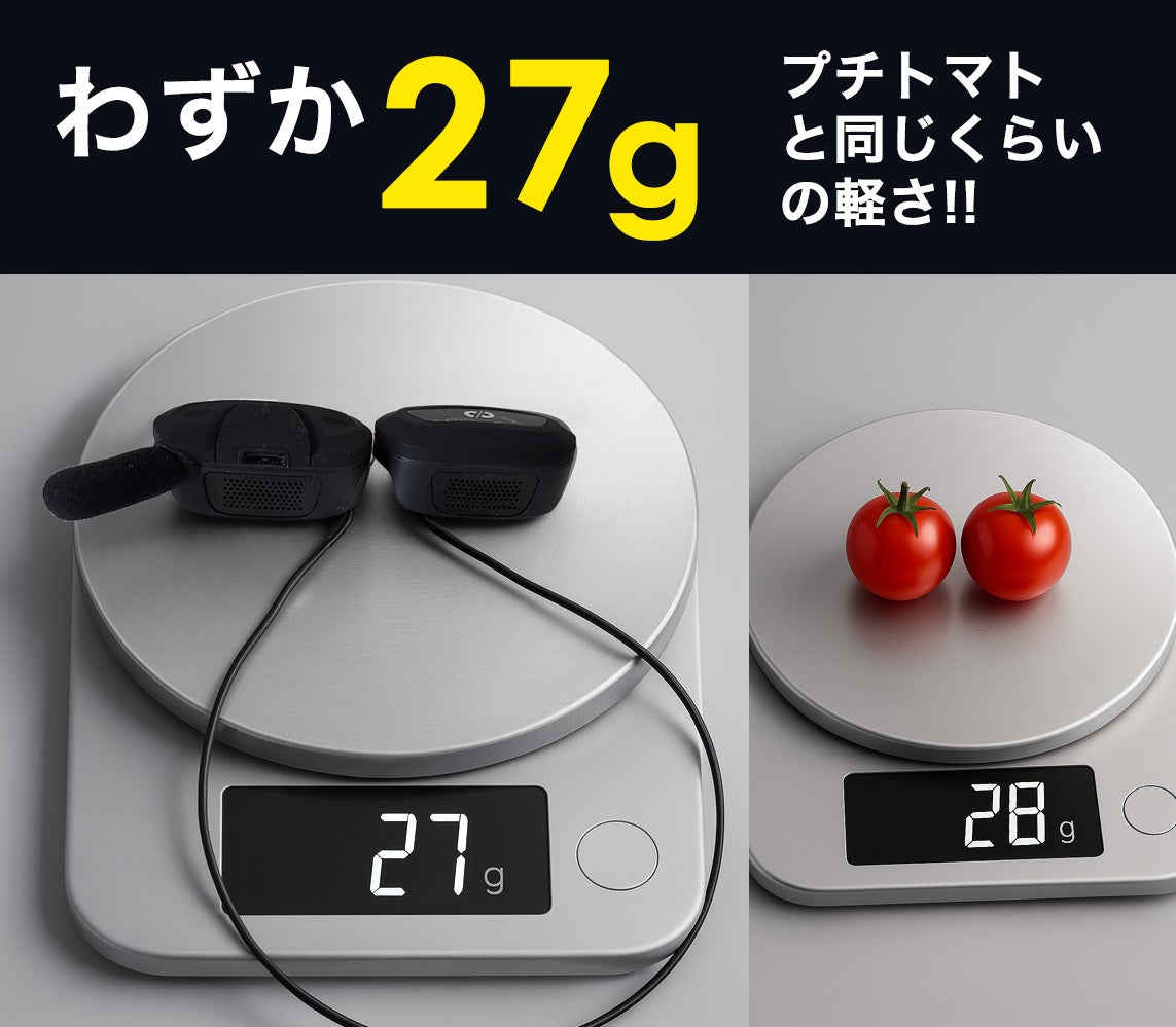 1秒通話】超小型でどんなヘルメットにも簡単装着。オープンイヤー