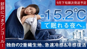 【アンコール】-15.2℃で熱帯夜を救う。独自の2重冷感で朝までヒヤサラ究極寝具