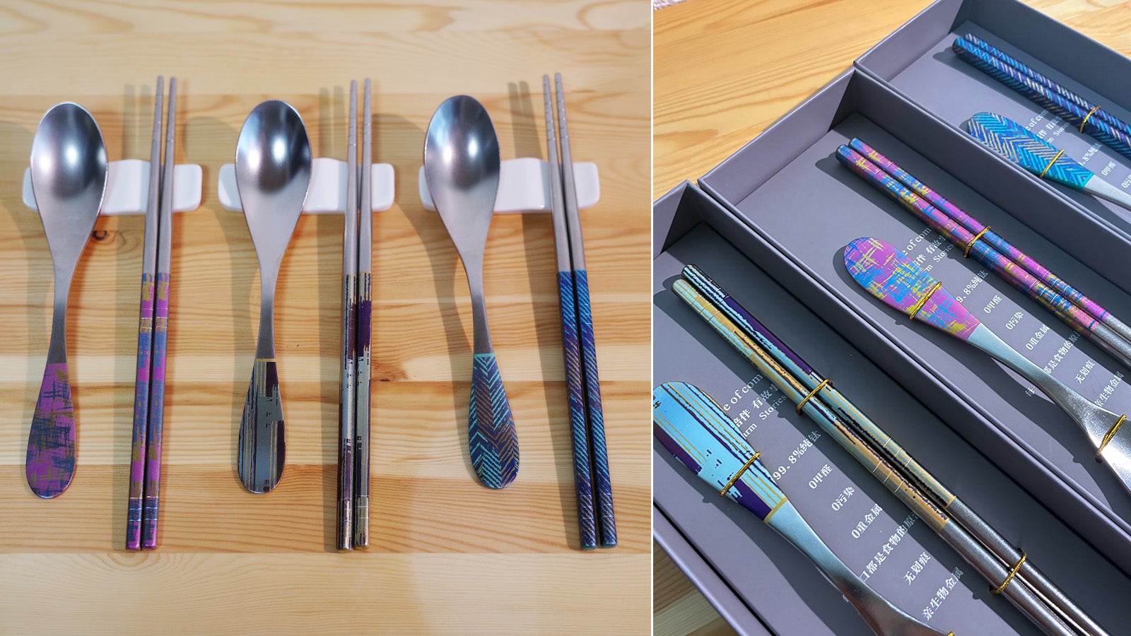 時間を表す3つのデザインから選べる、軽量＆実用的なギフト向けチタン