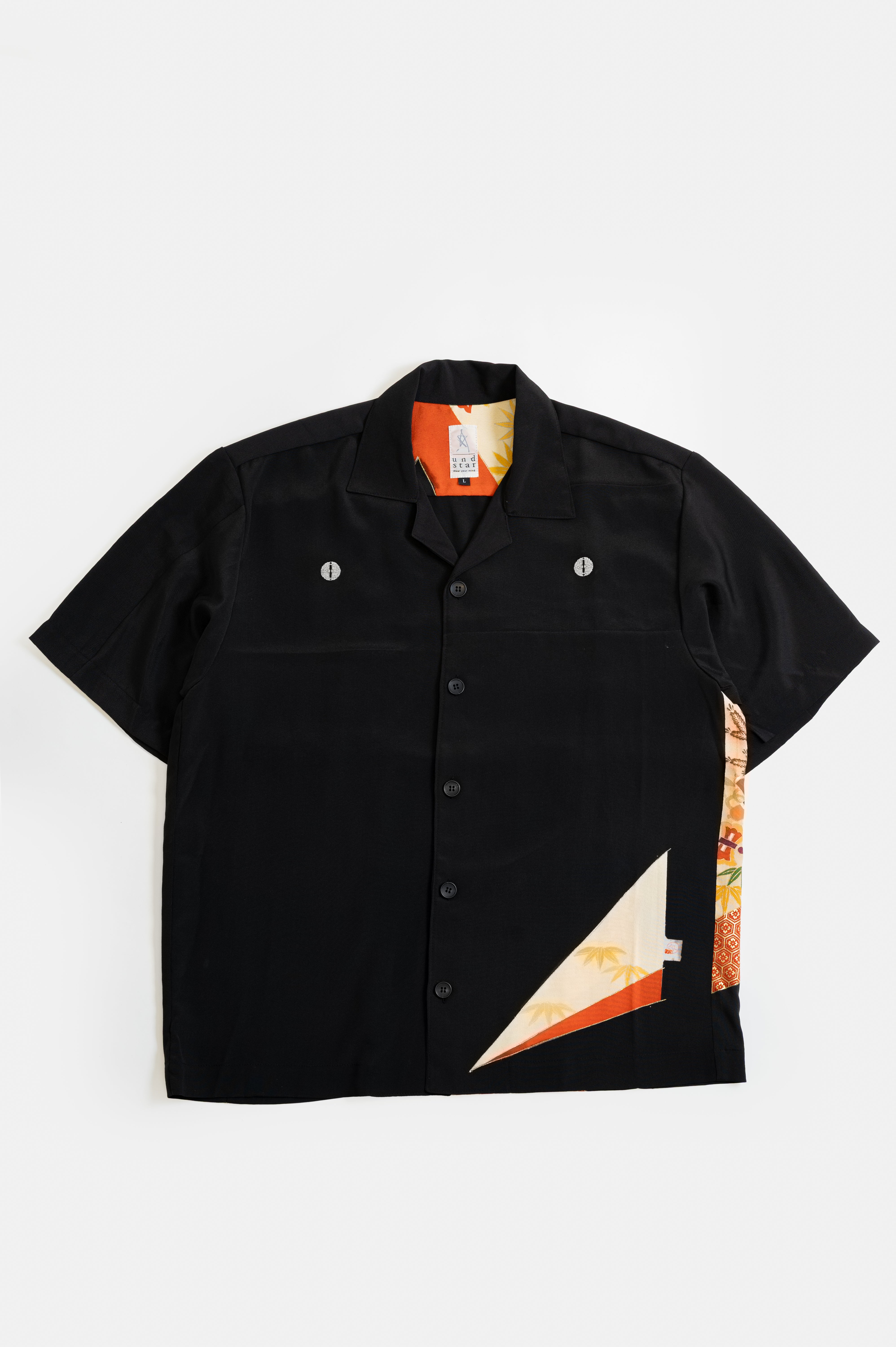 創作人形 黒留 そのシャツ、二つとない物語。日本の伝統美「黒留袖」を解体し再