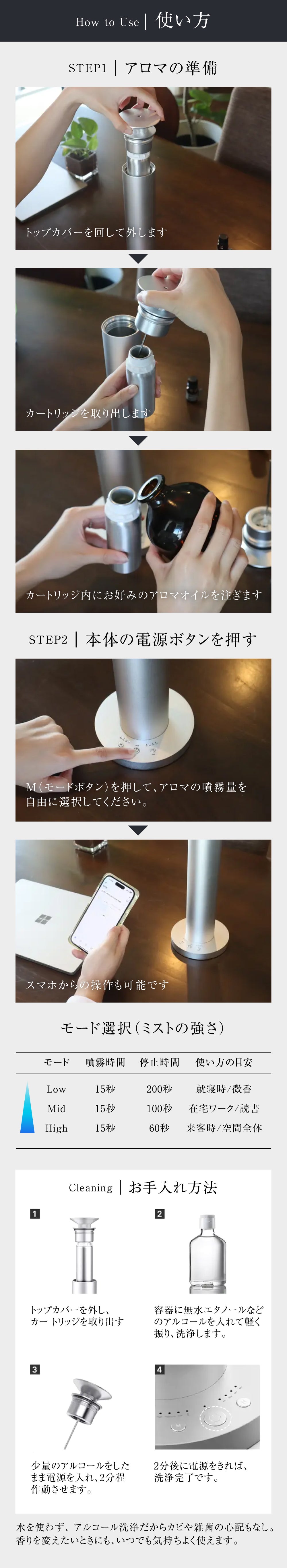 瞬時にアロマが部屋の隅々へ】置くだけで空気が変わる、五感で感じる