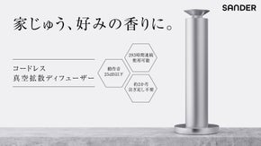 【瞬時にアロマが部屋の隅々へ】置くだけで空気が変わる、五感で感じる心地よい空気。