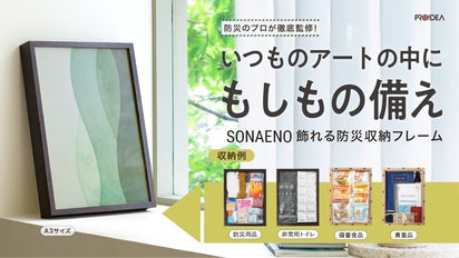 防災のプロ監修！普段はアートとして飾れる「防災収納フレーム