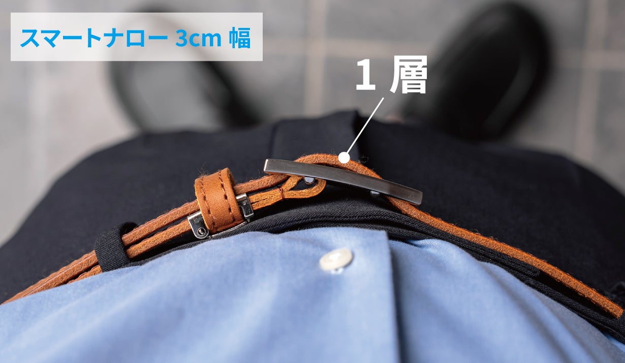 どこでも止まる・調整が自由自在！超絶快適フィット「スライド式レザー