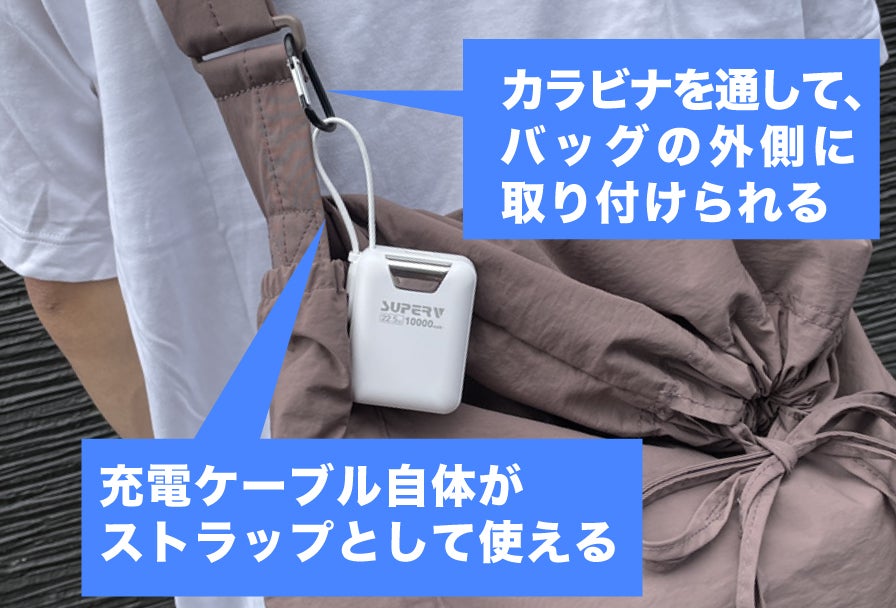 スマホ2回分】たった167.4gで、バッグにぶら下げられるモバイル