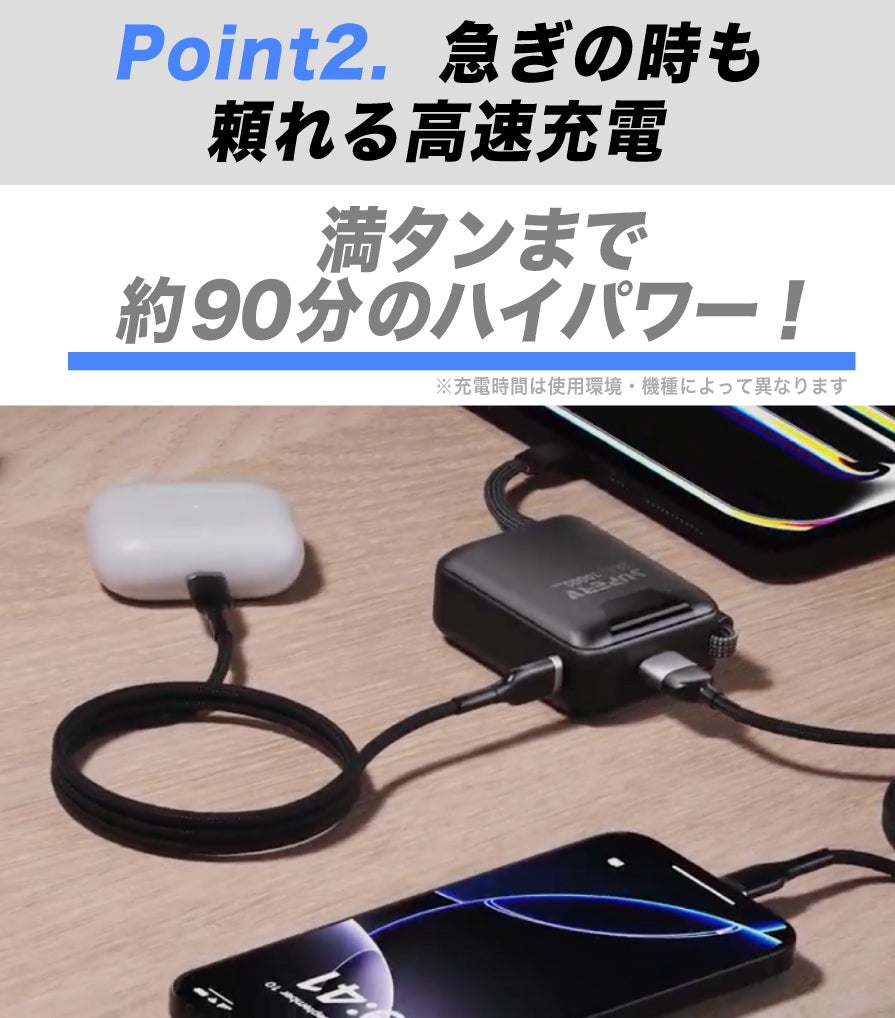 スマホ2回分】たった167.4gで、バッグにぶら下げられるモバイル