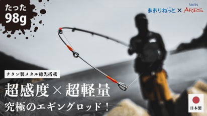 25周年記念純国産エギングロッド！上級者も納得のメタル製穂先搭載の 