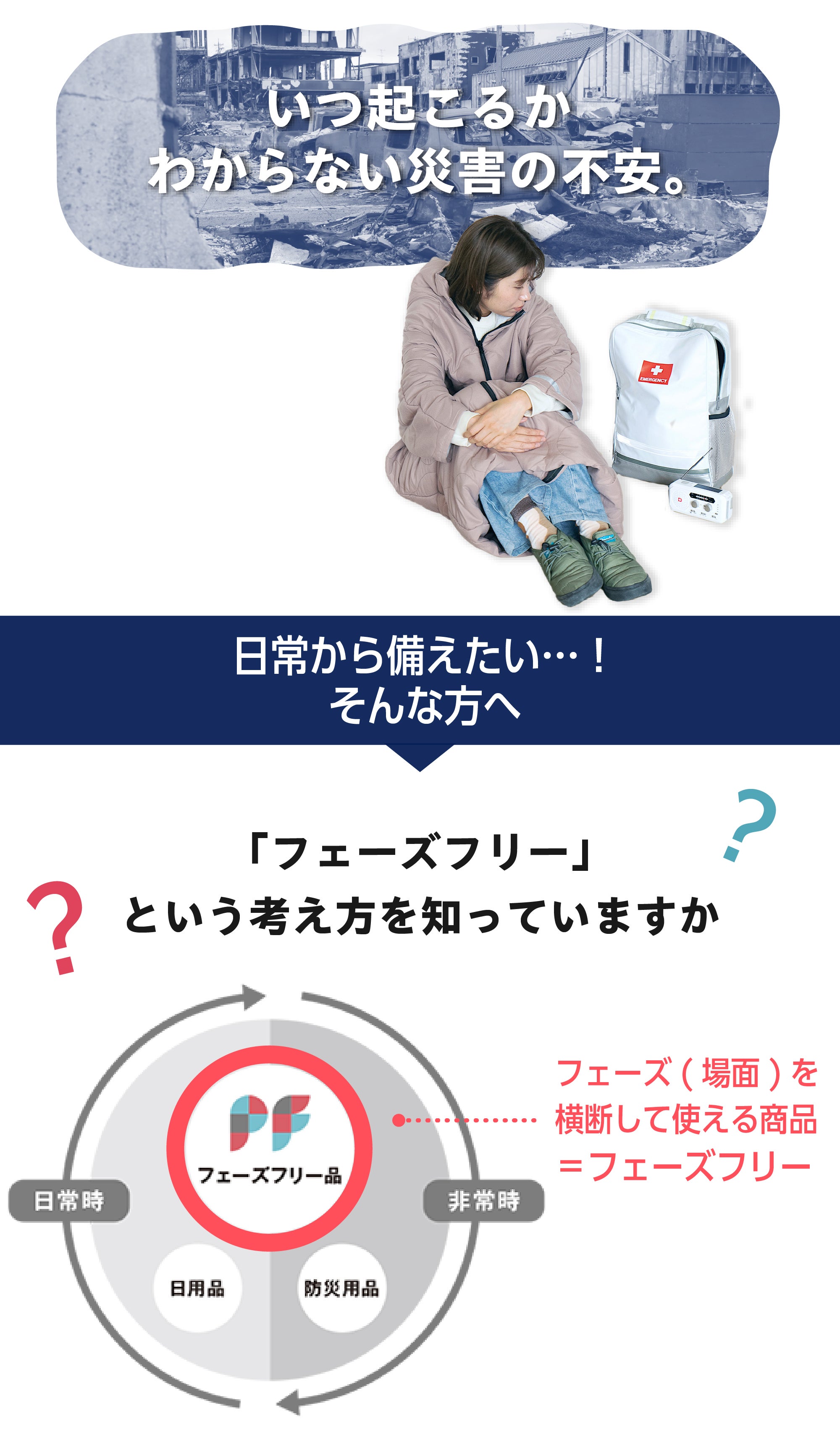 だけ、じゃないBOO-SAI！全てのフェーズに対応した【コート型・防災