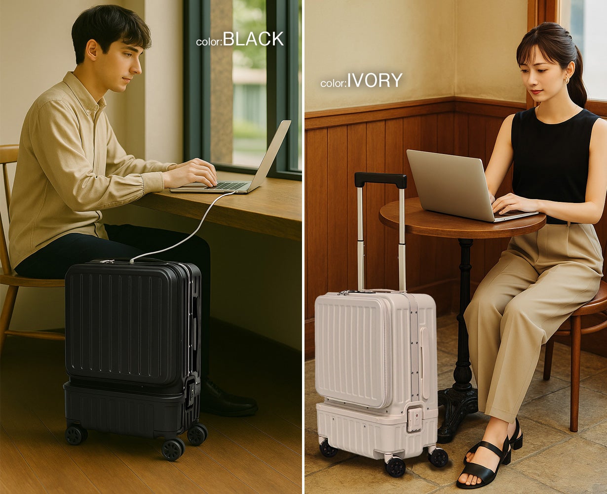えっそこが開くの？】旅慣れた人達の声を集めた機内持ち込み対応3分割