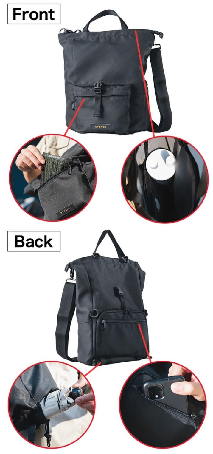 驚異の5WAYバッグに鍵フック＆新色展開！雨も気にしない。日常の