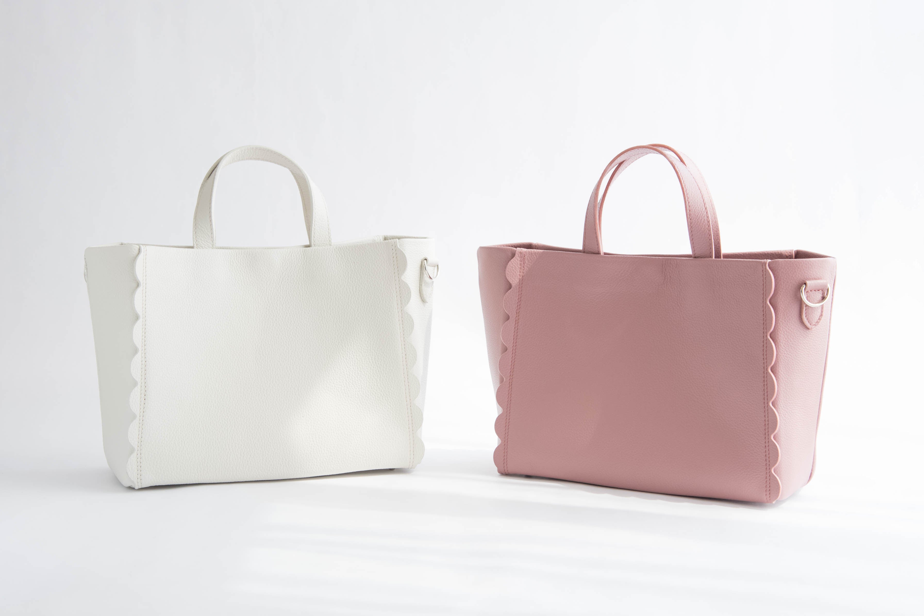 LUDLOW ラドロー スカラップ ラフィア トートバッグM 白 LUDLOW ラドロー スカラップ ラフィア トートバッグM 白 LUDLOW