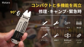 ポケットサイズで軽量＆万能！修理もアウトドアもこれ1本、8in1マルチツール