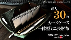 こんなに小さいのに圧倒的カード収納。もうカードを探さない！カード特化型ミニ長財布