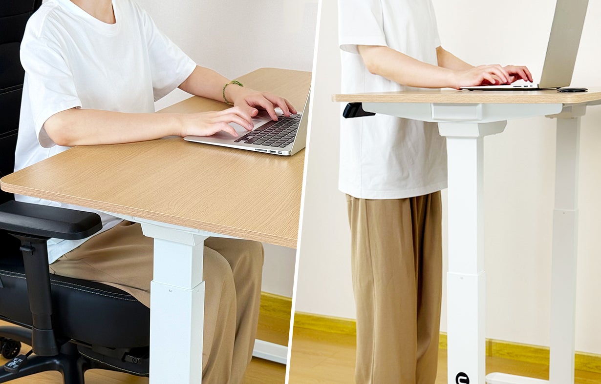 昇降デスク／新品／立ち仕事 立ち作業 勉強／キャスタ有／健康の為／座っても使用 昇降デスク／新品／立ち仕事 立ち作業 勉強／キャスタ有／健康の