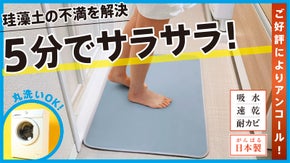 【アンコール】5分でサラサラ！吸水力が落ちないバスマット【シルフィーノ2】日本製