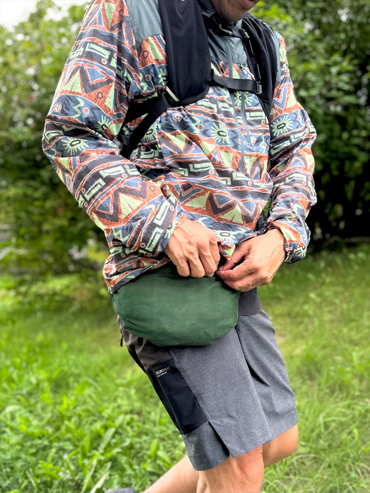 軽くて強い もう一つのポケット】北海道天然エゾ鹿革『新感覚フィット