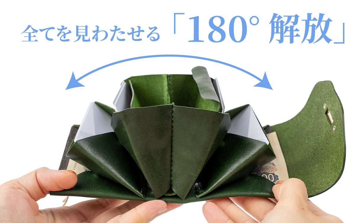 180°全開で見わたせる「財布の革命！」長財布からの乗り換えウォレット