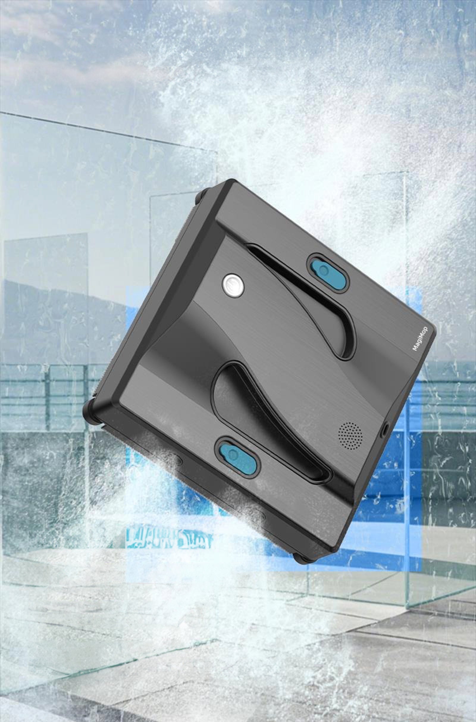 超音波×ウエットモップで汚窓が蘇る】外窓や高所もワンタッチ！全自動