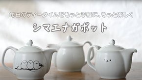 ポットON シマエナガ　 有田焼 珈琲緑茶　ポット　３柄から選べる