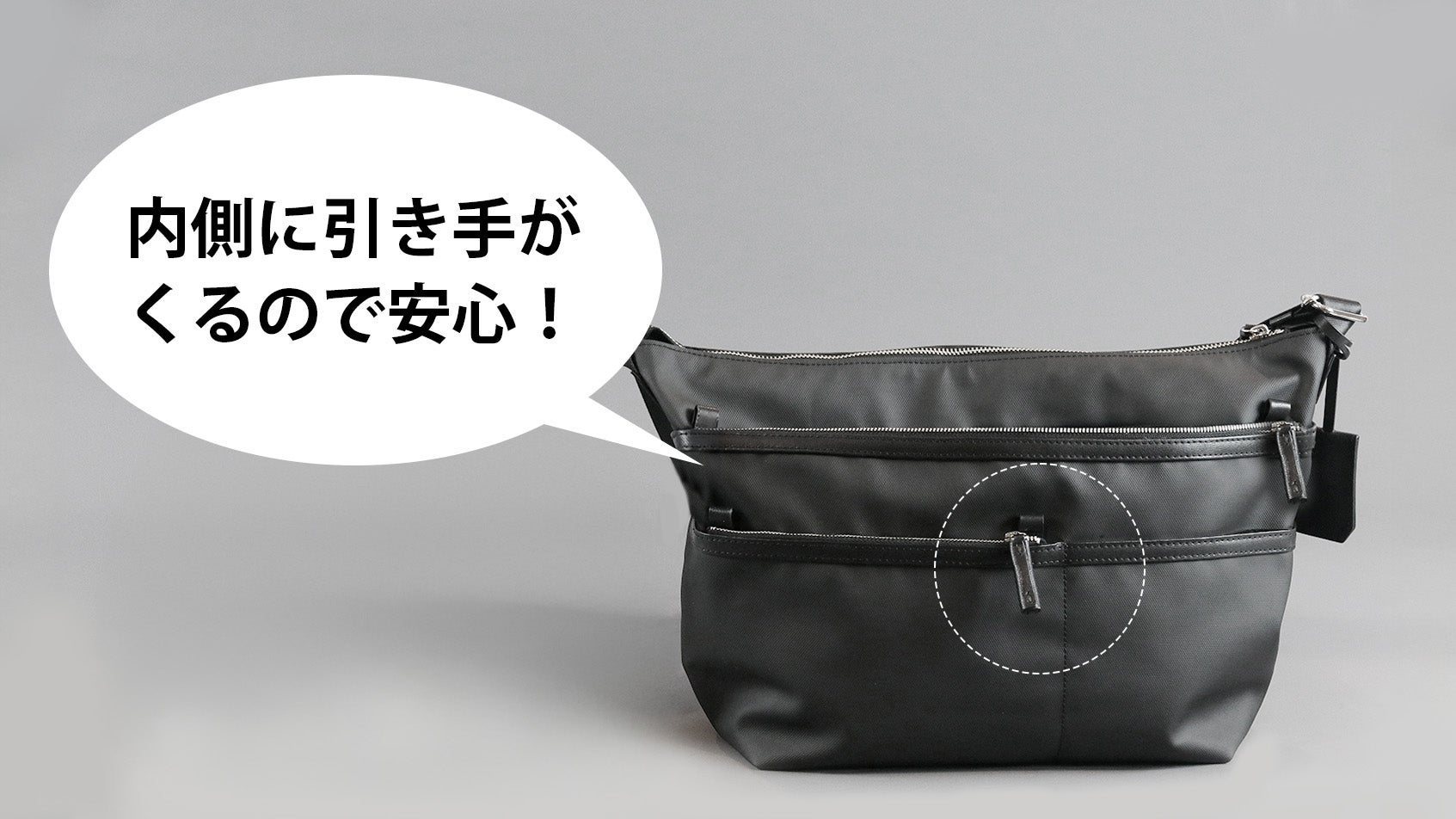 ブラックレザーのメッセンジャーバッグ、 L0EWEジッパー付きポケットと調整可能 旅に趣味に通勤に。大人の毎日に寄り添う、アクティブな軽量ショルダー
