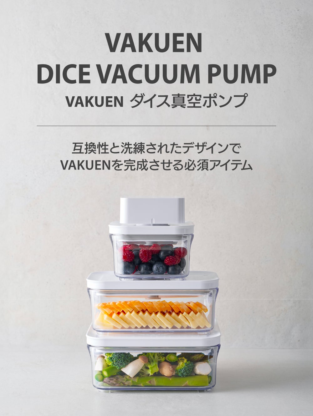 真空保存タッパー vケースセット Amazon｜VAKUEN プレミアム真空保存