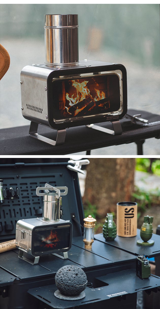 WindsWaves ミニ薪ストーブ Mサイズ 求めていたミニサイズで家の中でも野外でも炎で癒しタイム【卓上