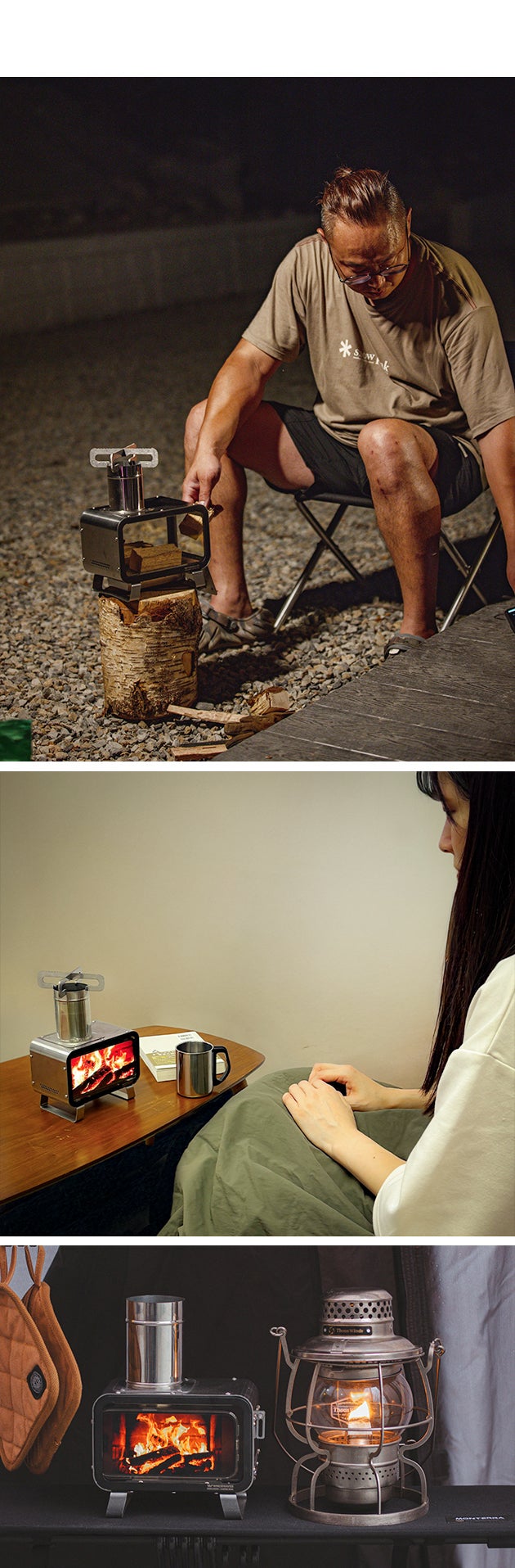 windswaves 卓上薪ストーブ（S） 新品未使用 求めていたミニサイズで家の中でも野外でも炎で癒しタイム【卓上