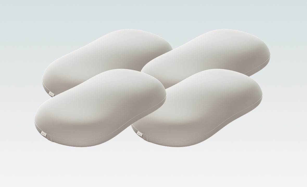 INTONE PILLOW ホワイト ビーン型 もう枕選びで迷わない。 睡眠科学 × 本能から生まれた新しい答え