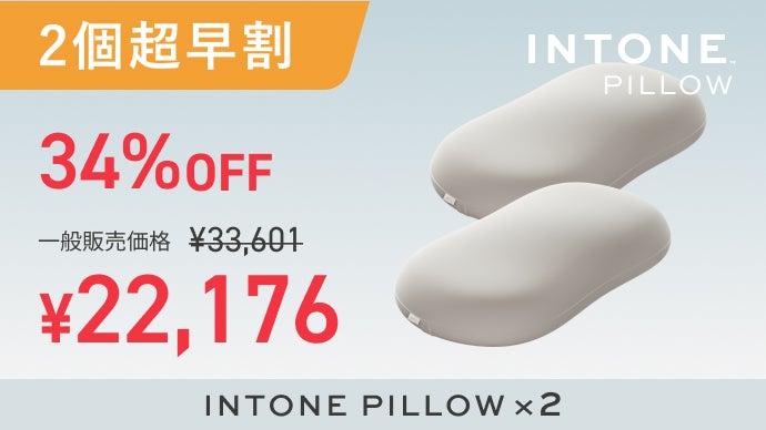 INTONE PILLOW ホワイト ビーン型 INTONE PILLOW ホワイト ビーン型 INTONE PILLOW ホワイト ビーン型