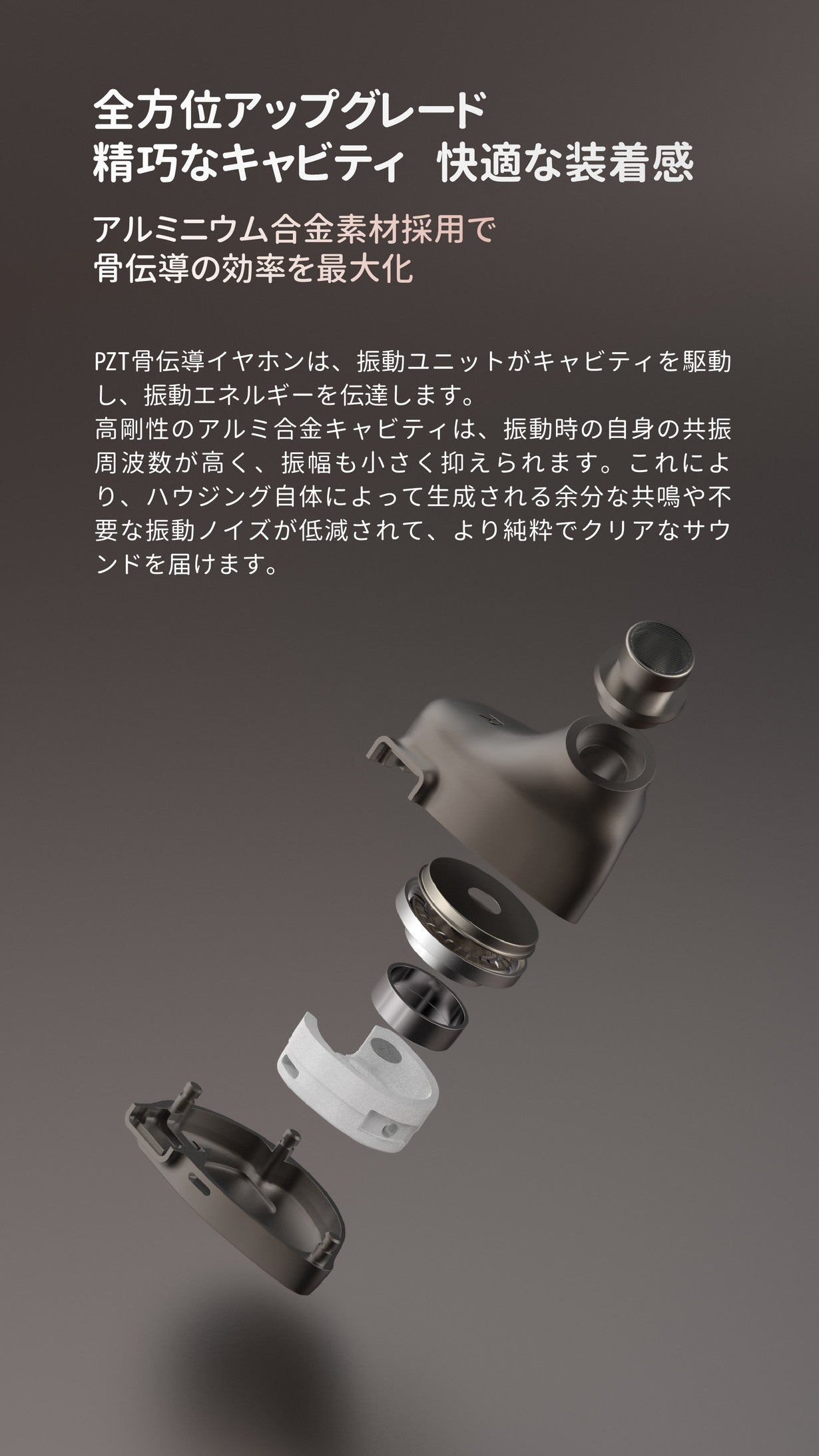 美しいボーカル！分離感を極めた骨伝導＆ダイナミック型イヤホン