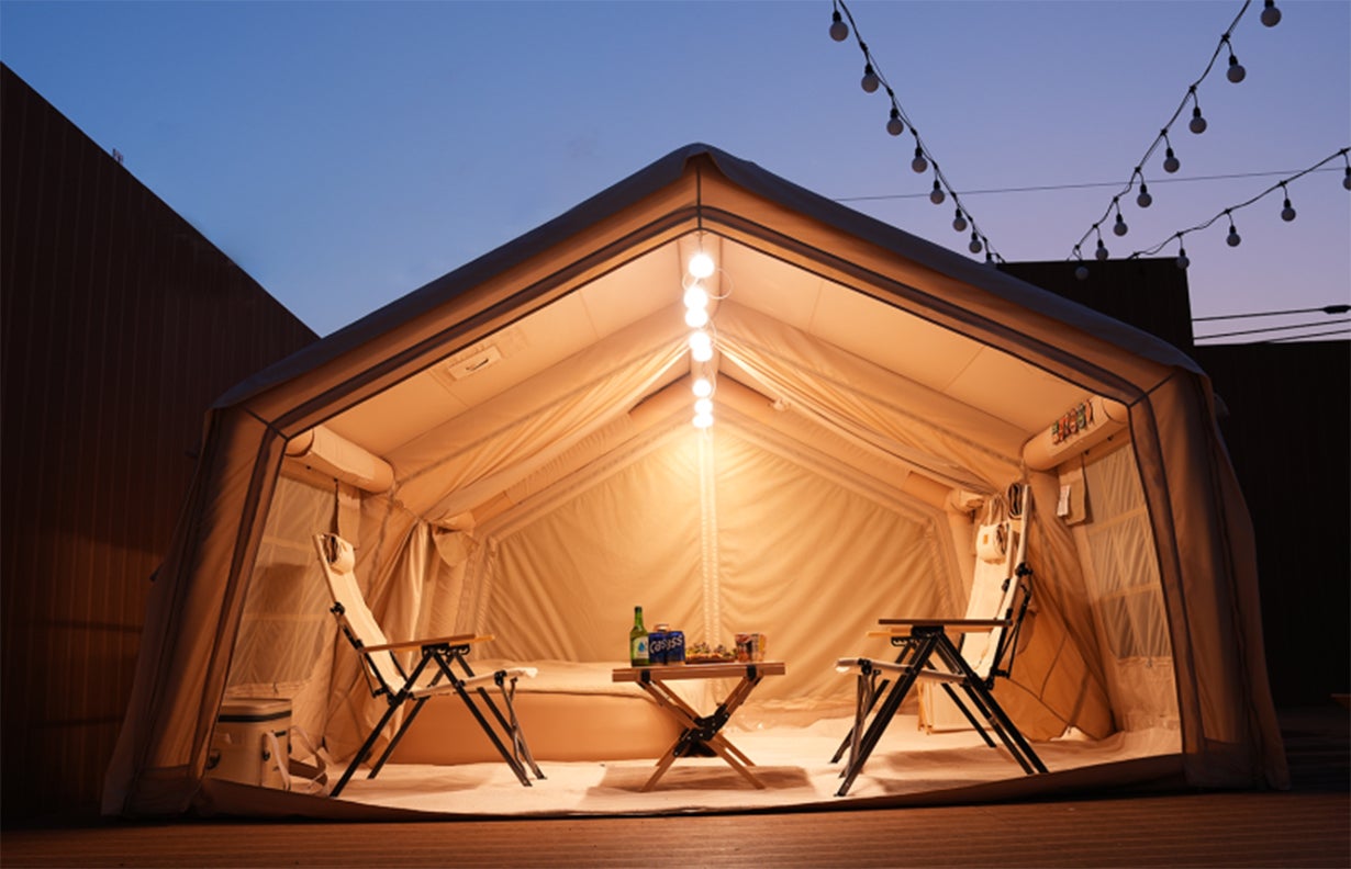 光と風」を操ってテントの夜を超快適に！coodyGLOWNAパーティーライト