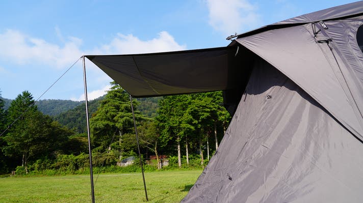 アウトエアー　テント ついに日本初上陸！】エアテントに見えない！新時代の2ルーム