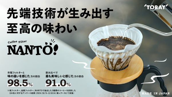 ～前略、コーヒー好きの皆様へ～　素材の東レからフィルターの新常識です！