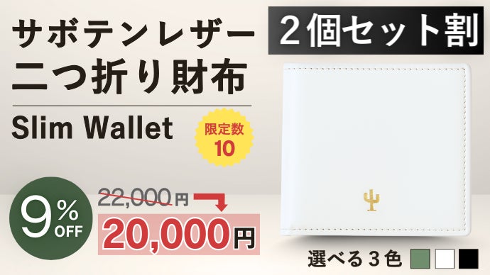サボテンから生まれた、サステナブルなミニマル財布｜マクアケ