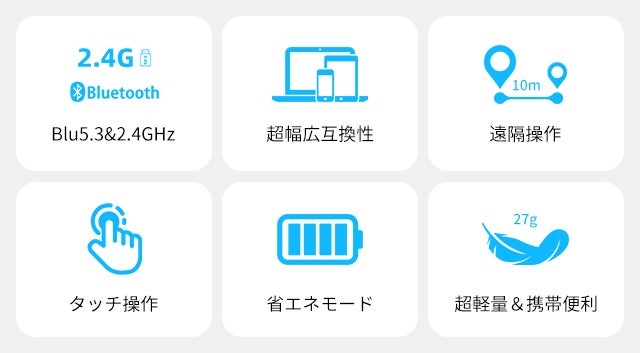 コンパクト×空中操作】タッチパネル搭載で自由自在！新世代空中マウス