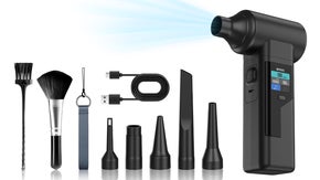 ハイパワーブロワーAD01 40mm口径 1＋5種ノズル8000mAhモニター付