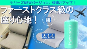 『クッションひとつでVIP気分』長距離移動を快適に─贅沢な座り心地の S K Y