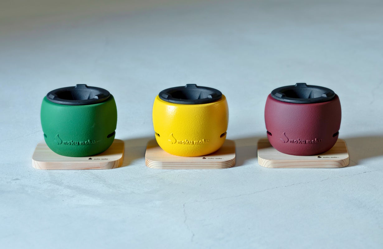 炭 SI06ee) 火鉢 灰入り 金属製？ 土台木製 3足 径40.5cm 富士山・松・