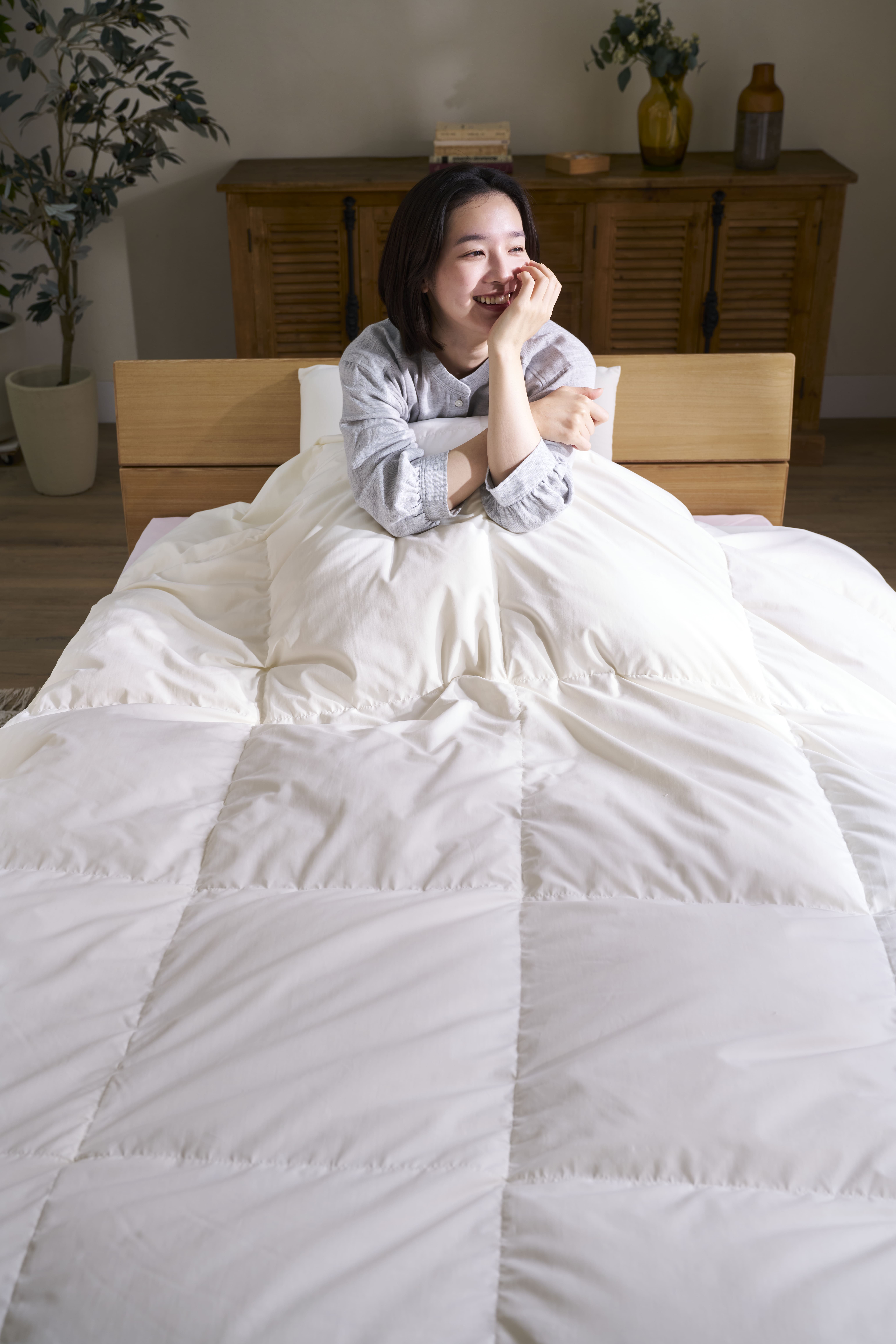 Makuake｜オールシーズン使えて、お家で洗える！天然羽毛とろふわ